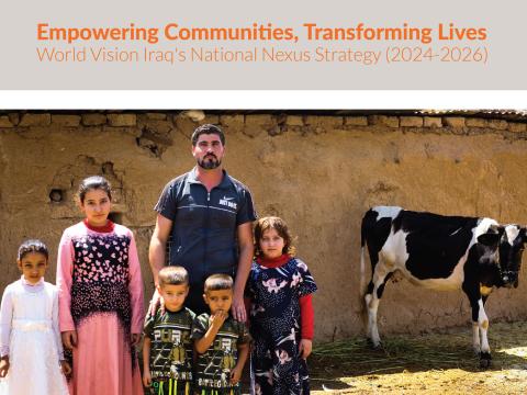 Empowering Communities Transforming Lives World Vision Iraq S   WV Nexus Strategy Cover 01 